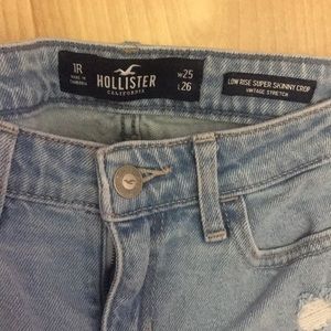 Low Rise Supper Skinny Ripped Jeans